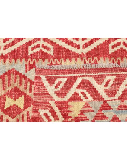 Tappeto Kilim Afghanistan giallo rosso 76x295