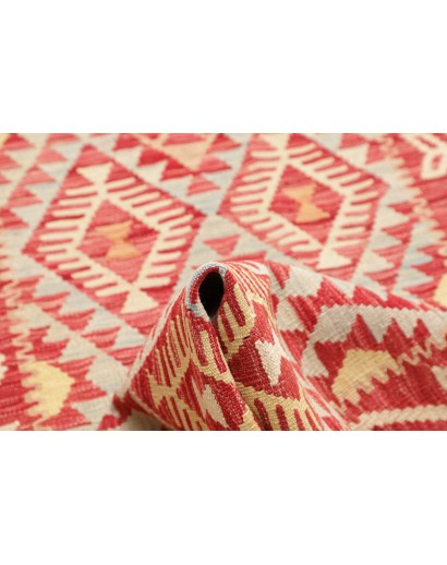 Tappeto Kilim Afghanistan giallo rosso 76x295