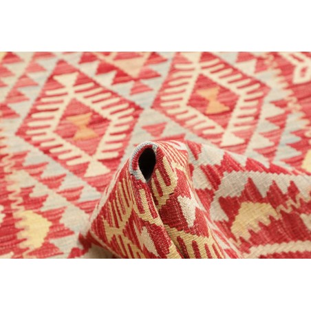 Tappeto Kilim Afghanistan giallo rosso 76x295