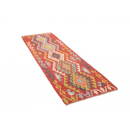 Tappeto Kilim Afghanistan marrone bianco 78x242