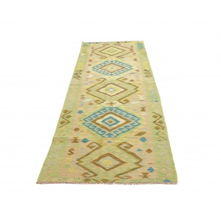 Tappeto Kilim Afghanistan marrone blu 87x294