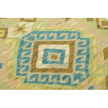 Tappeto Kilim Afghanistan marrone blu 87x294