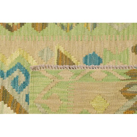 Tappeto Kilim Afghanistan marrone blu 87x294