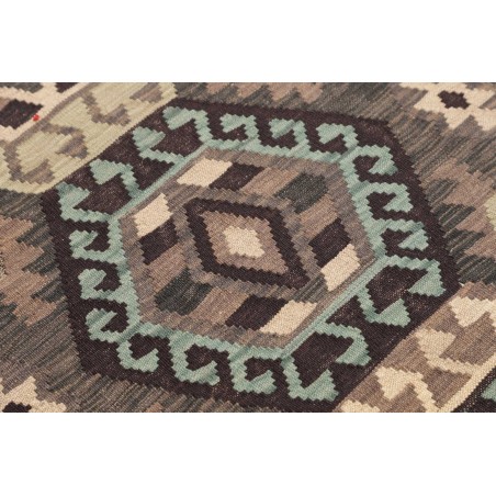 Tappeto Kilim Afghanistan marrone azzurro 81x298