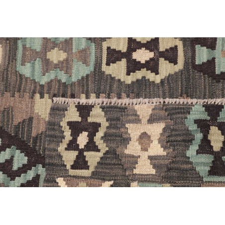 Tappeto Kilim Afghanistan marrone azzurro 81x298