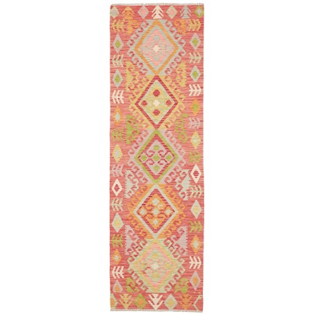 Tappeto Kilim Afghanistan arancione marrone 71x243