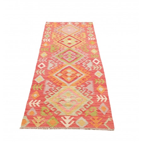 Tappeto Kilim Afghanistan arancione marrone 71x243
