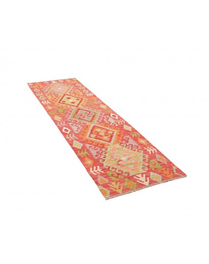 Tappeto Kilim Afghanistan arancione marrone 71x243
