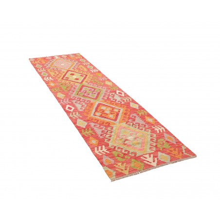 Tappeto Kilim Afghanistan arancione marrone 71x243