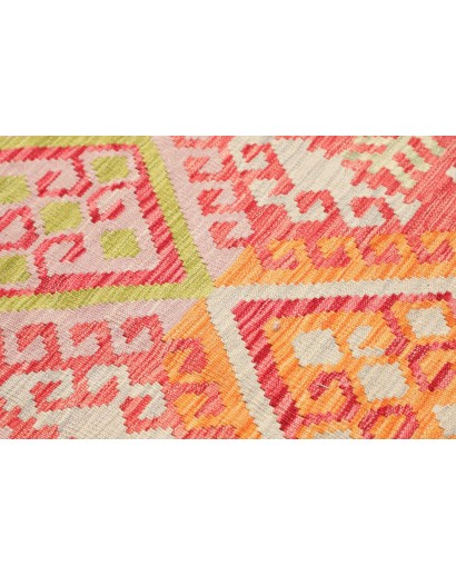 Tappeto Kilim Afghanistan arancione marrone 71x243