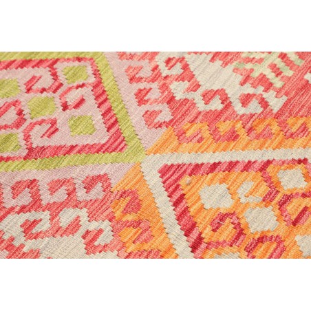 Tappeto Kilim Afghanistan arancione marrone 71x243