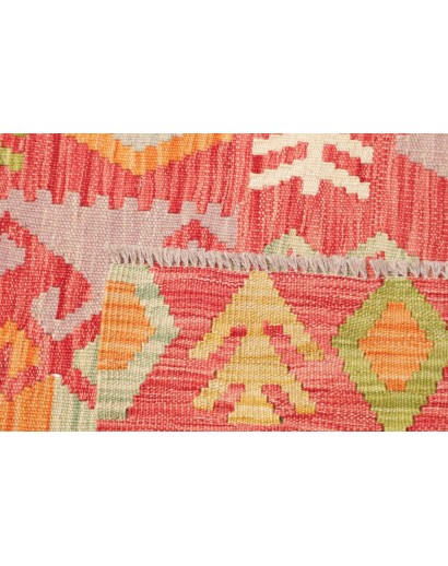 Tappeto Kilim Afghanistan arancione marrone 71x243