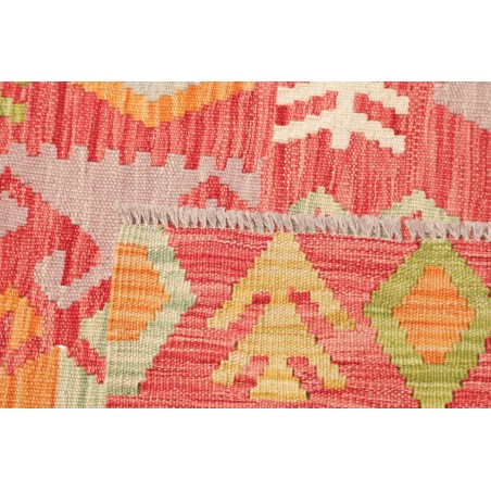 Tappeto Kilim Afghanistan arancione marrone 71x243