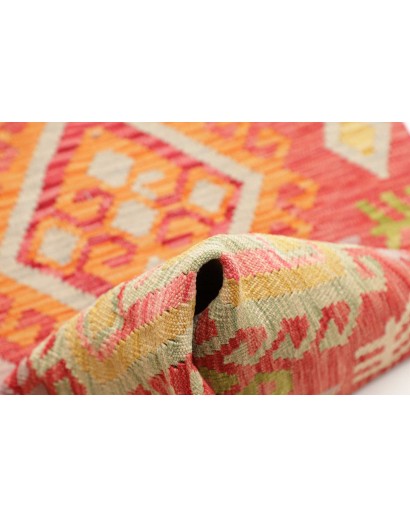 Tappeto Kilim Afghanistan arancione marrone 71x243