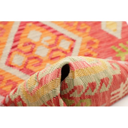 Tappeto Kilim Afghanistan arancione marrone 71x243