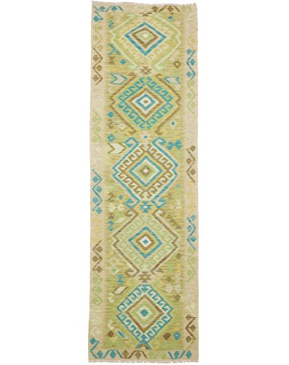 Tappeto Kilim Afghanistan marrone blu 87x287