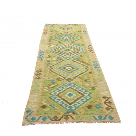 Tappeto Kilim Afghanistan marrone blu 87x287