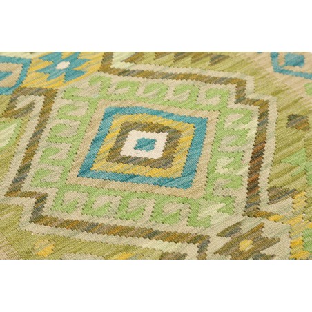 Tappeto Kilim Afghanistan marrone blu 87x287