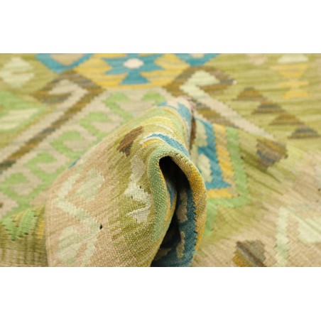 Tappeto Kilim Afghanistan marrone blu 87x287