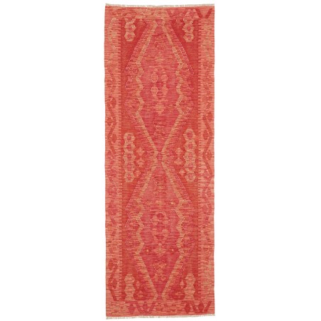 Tappeto Kilim Afghanistan rosso arancione 87x244