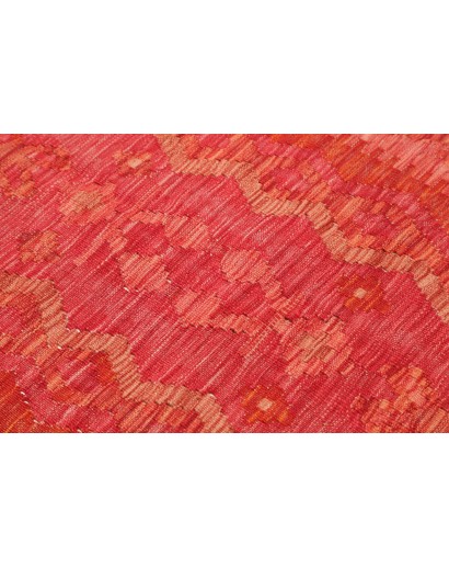 Tappeto Kilim Afghanistan rosso arancione 87x244