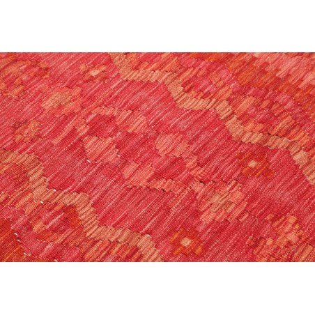 Tappeto Kilim Afghanistan rosso arancione 87x244