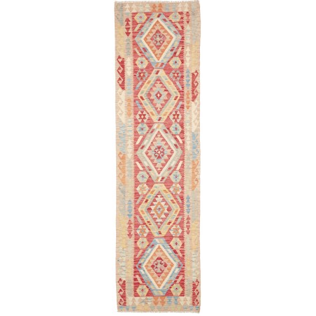 Tappeto Kilim Afghanistan marrone rosso 78x282