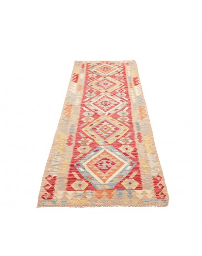 Tappeto Kilim Afghanistan marrone rosso 78x282