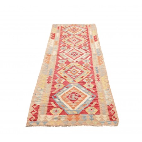 Tappeto Kilim Afghanistan marrone rosso 78x282