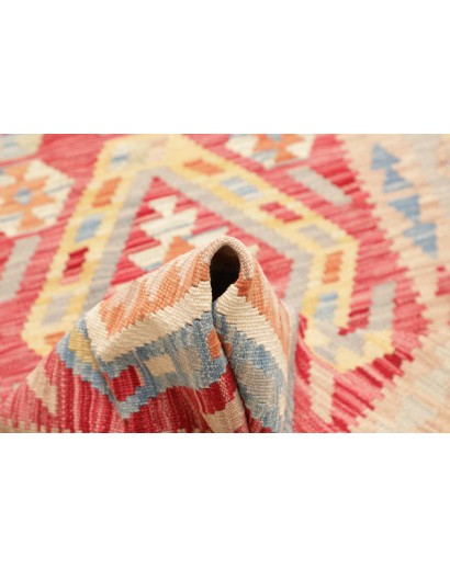 Tappeto Kilim Afghanistan marrone rosso 78x282