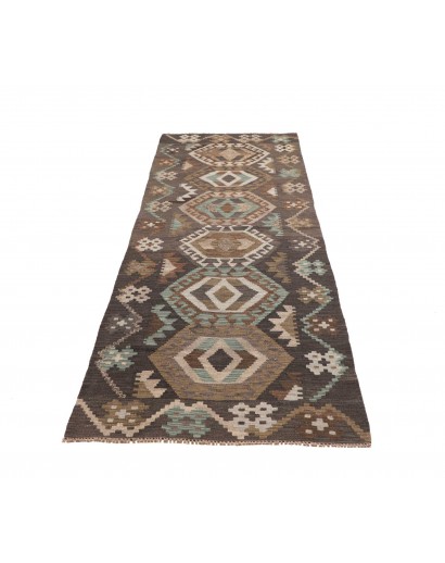 Tappeto Kilim Afghanistan azzurro beige 82x288