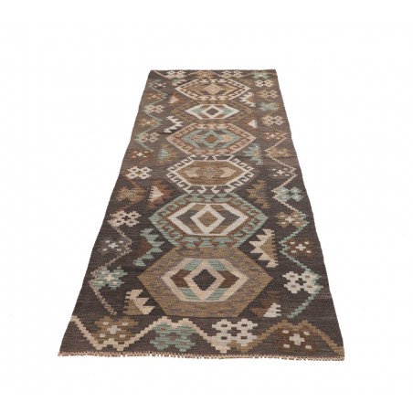 Tappeto Kilim Afghanistan azzurro beige 82x288