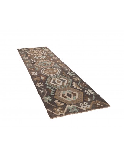 Tappeto Kilim Afghanistan azzurro beige 82x288