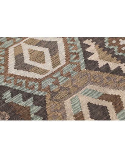 Tappeto Kilim Afghanistan azzurro beige 82x288