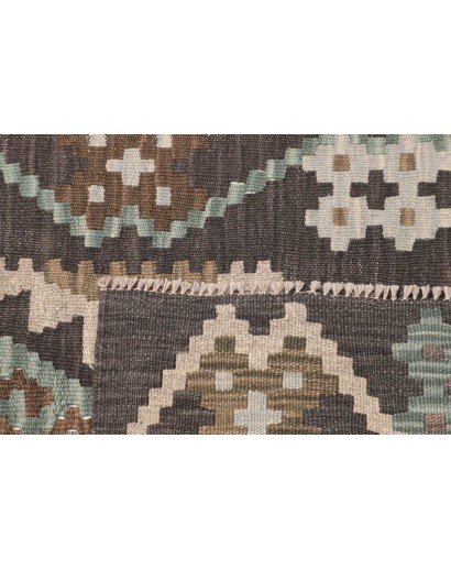 Tappeto Kilim Afghanistan azzurro beige 82x288