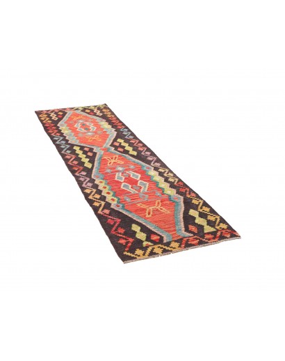 Tappeto Kilim Afghanistan marrone grigio 69x236