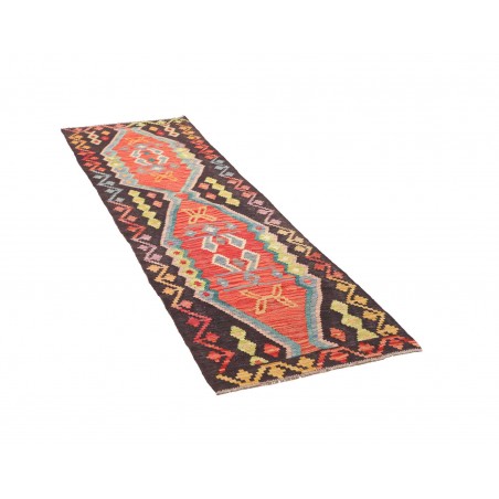 Tappeto Kilim Afghanistan marrone grigio 69x236