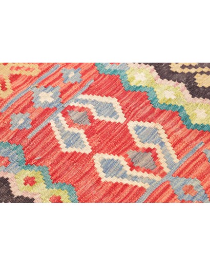 Tappeto Kilim Afghanistan marrone grigio 69x236