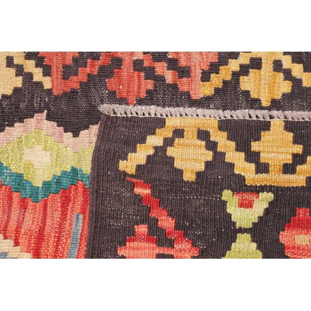 Tappeto Kilim Afghanistan marrone grigio 69x236
