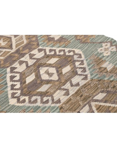 Tappeto Kilim Afghanistan marrone bianco 88x295