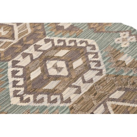 Tappeto Kilim Afghanistan marrone bianco 88x295