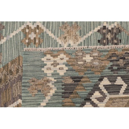 Tappeto Kilim Afghanistan marrone bianco 88x295