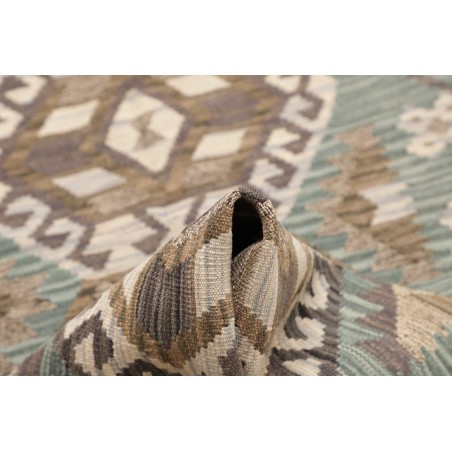 Tappeto Kilim Afghanistan marrone bianco 88x295