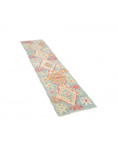 Tappeto Kilim Afghanistan beige rosso 53x241