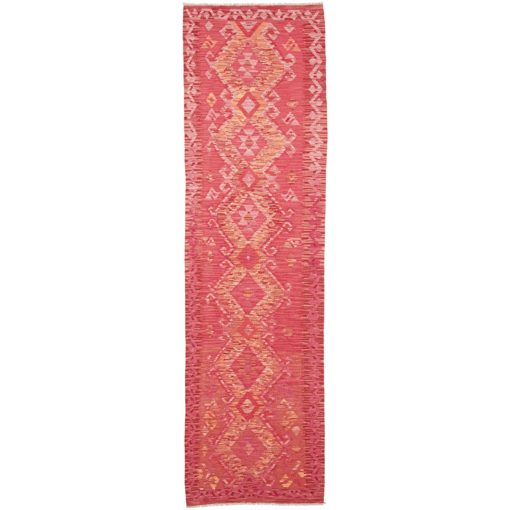 Tappeto Kilim Afghanistan rosso 77x287