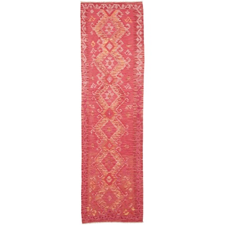 Tappeto Kilim Afghanistan rosso 77x287