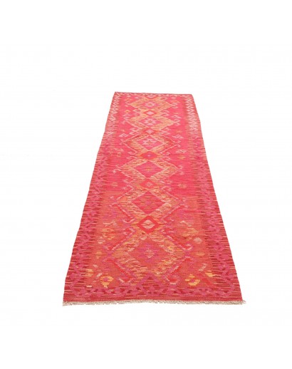 Tappeto Kilim Afghanistan rosso 77x287