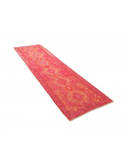 Tappeto Kilim Afghanistan rosso 77x287