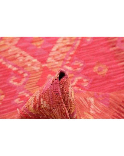 Tappeto Kilim Afghanistan rosso 77x287