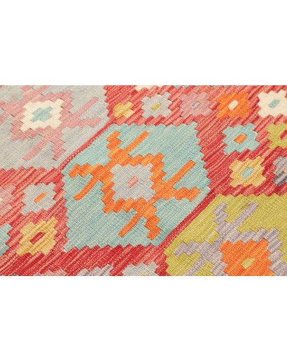 Tappeto Kilim Afghanistan arancione 87x238